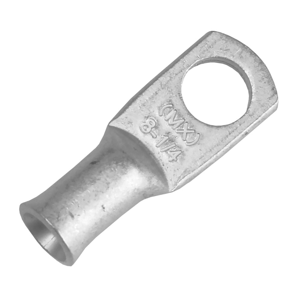 Pacer Tinned Lug 8 AWG - 1/4" Stud Size - 10 Pack [TAE8-14R-10] - Premium Terminals from Pacer Group - Just $10! 