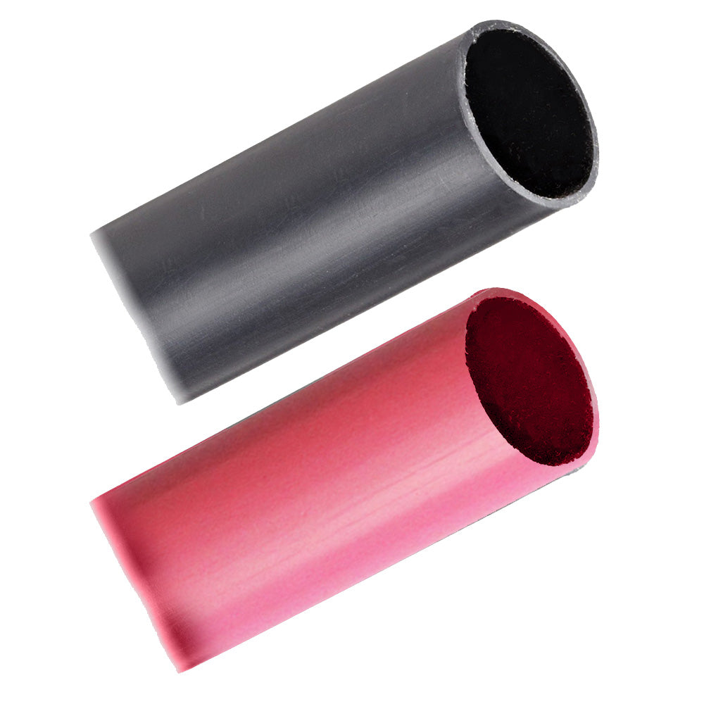 Pacer Battery Cable Heavy Wall Heat Shrink Tubing - 1" x 3" - Black/Red (2-Pieces Combo Pack) [BHW1-3BKRD] - Premium Wire Management from Pacer Group - Just $2.99! 