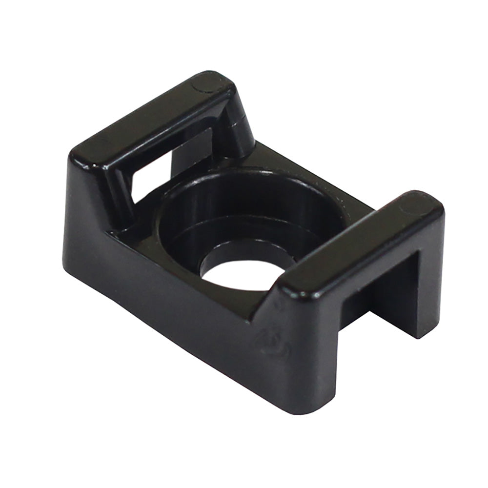 Pacer Screw Down Cable Tie Mount - #8 Screw Mount Method - Black - 100 Pack [CTM2S8BK-100] - Premium Wire Management from Pacer Group - Just $13.99! 