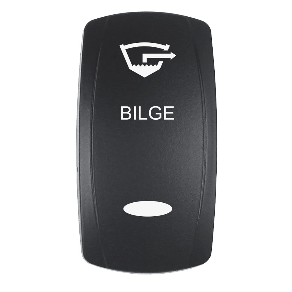 Pacer Actuator - 'BILGE' f/V Series Contura Switches - Black - Laser Etched (Top/Bottom Light) [EV2LE-BLG] - Premium Switches & Accessories from Pacer Group - Just $10.99! 