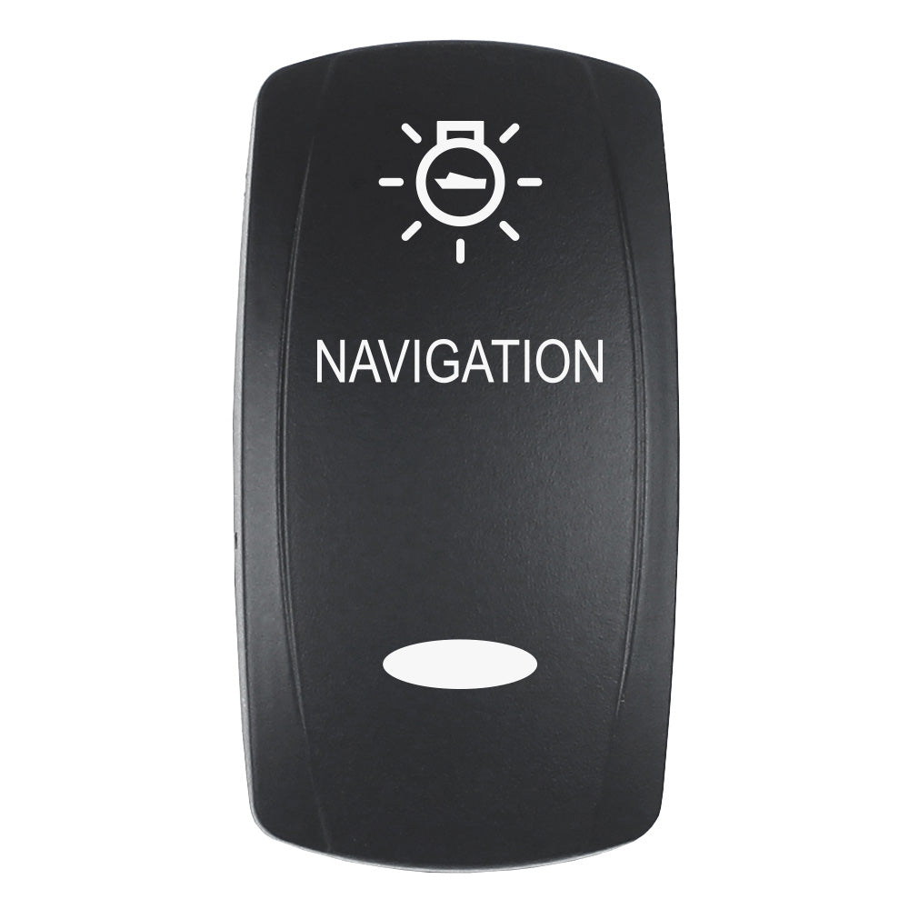 Pacer Actuator - 'NAVIGATION' f/V Series Contura Switches - Black - Laser Etched (Top/Bottom Light) [EV2LE-NAV] - Premium Switches & Accessories from Pacer Group - Just $10.99! 