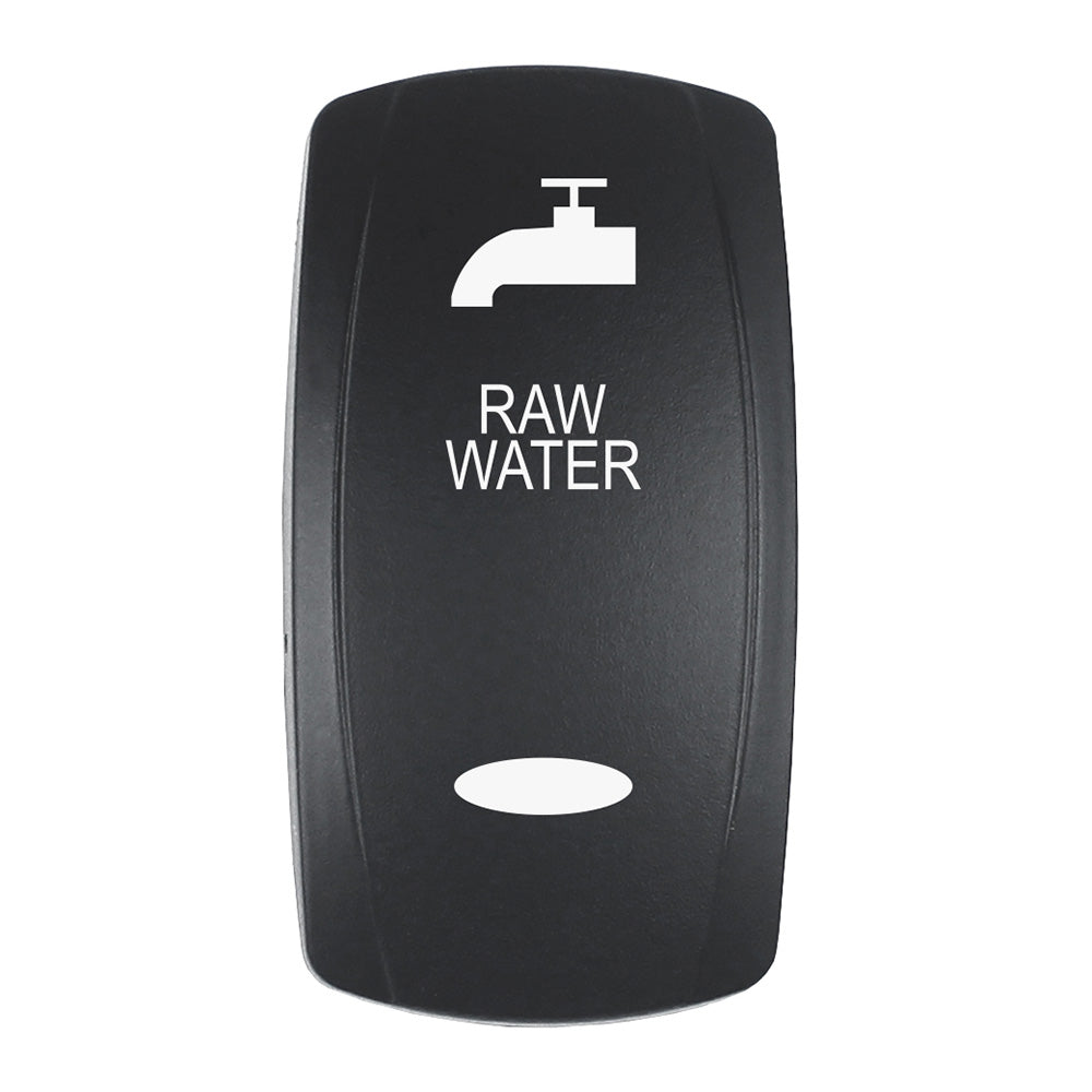 Pacer Actuator - 'RAW WATER' f/V Series Contura Switches - Black - Laser Etched (Top/Bottom Light) [EV2LE-RAW] - Premium Switches & Accessories from Pacer Group - Just $10.99! 