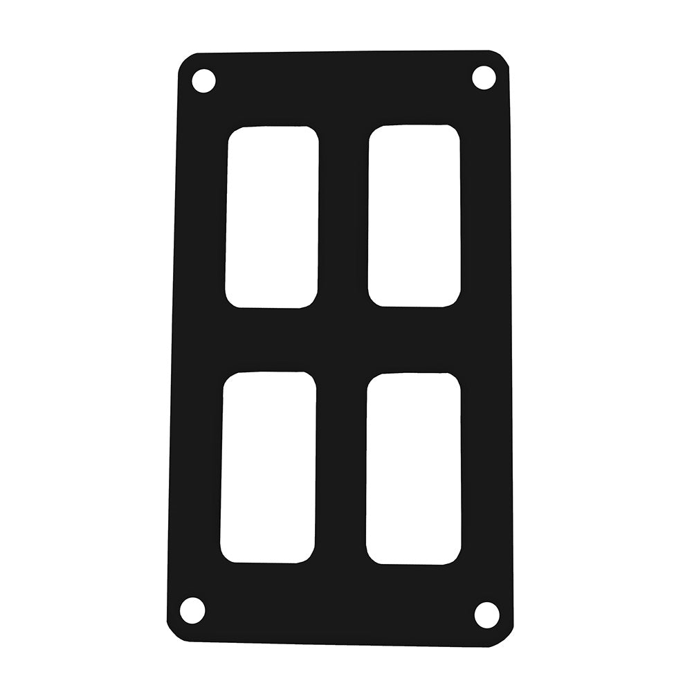 Pacer Switch Panel - 2 Switch  2 Row - 3" x 4.75" - Black Powder Coated Aluminum [PSC-22-BK] - Premium Electrical Panels from Pacer Group - Just $14! 