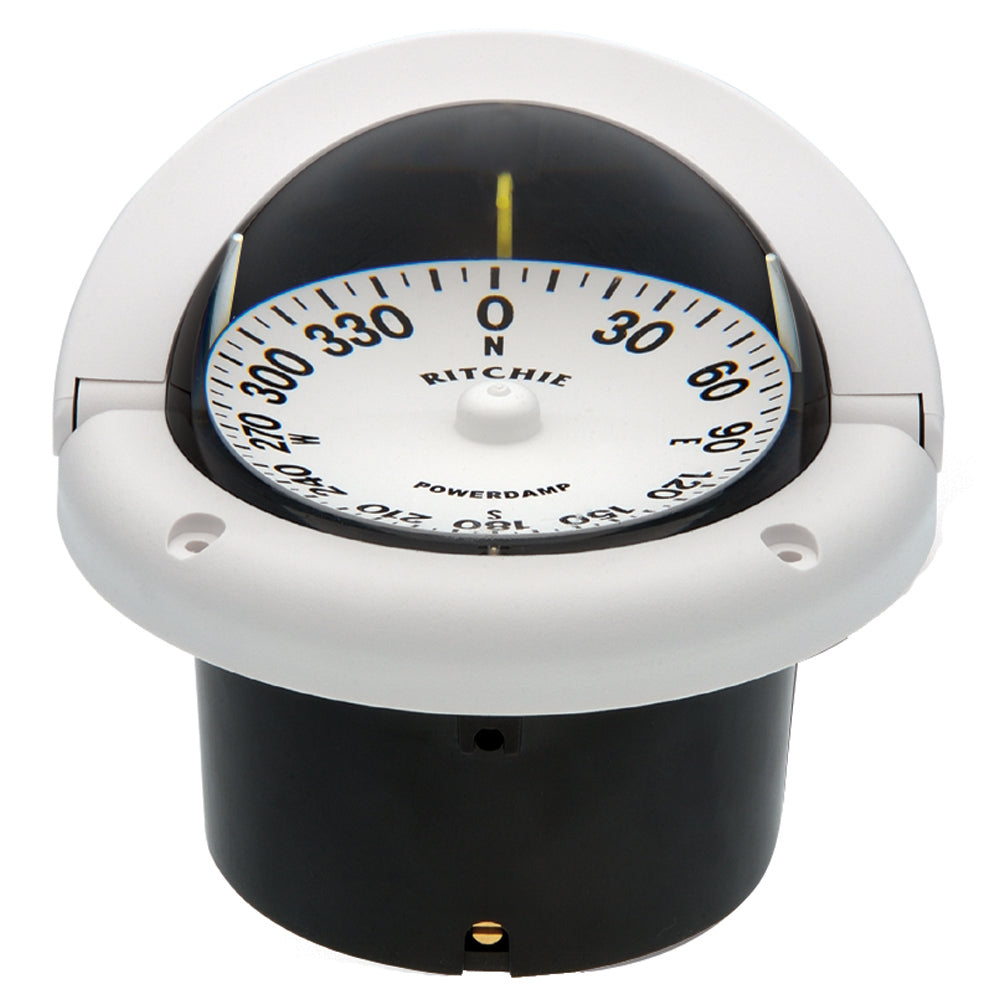 Ritchie HF-742W Helmsman Compass - Flush Mount - White [HF-742W] - Premium Compasses from Ritchie - Just $254.99! 