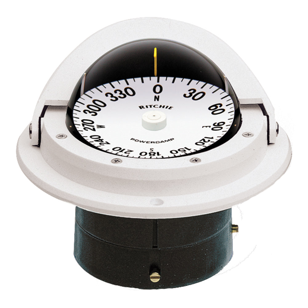 Ritchie F-82W Voyager Compass - Flush Mount - White [F-82W] - Premium Compasses from Ritchie - Just $181.99! 