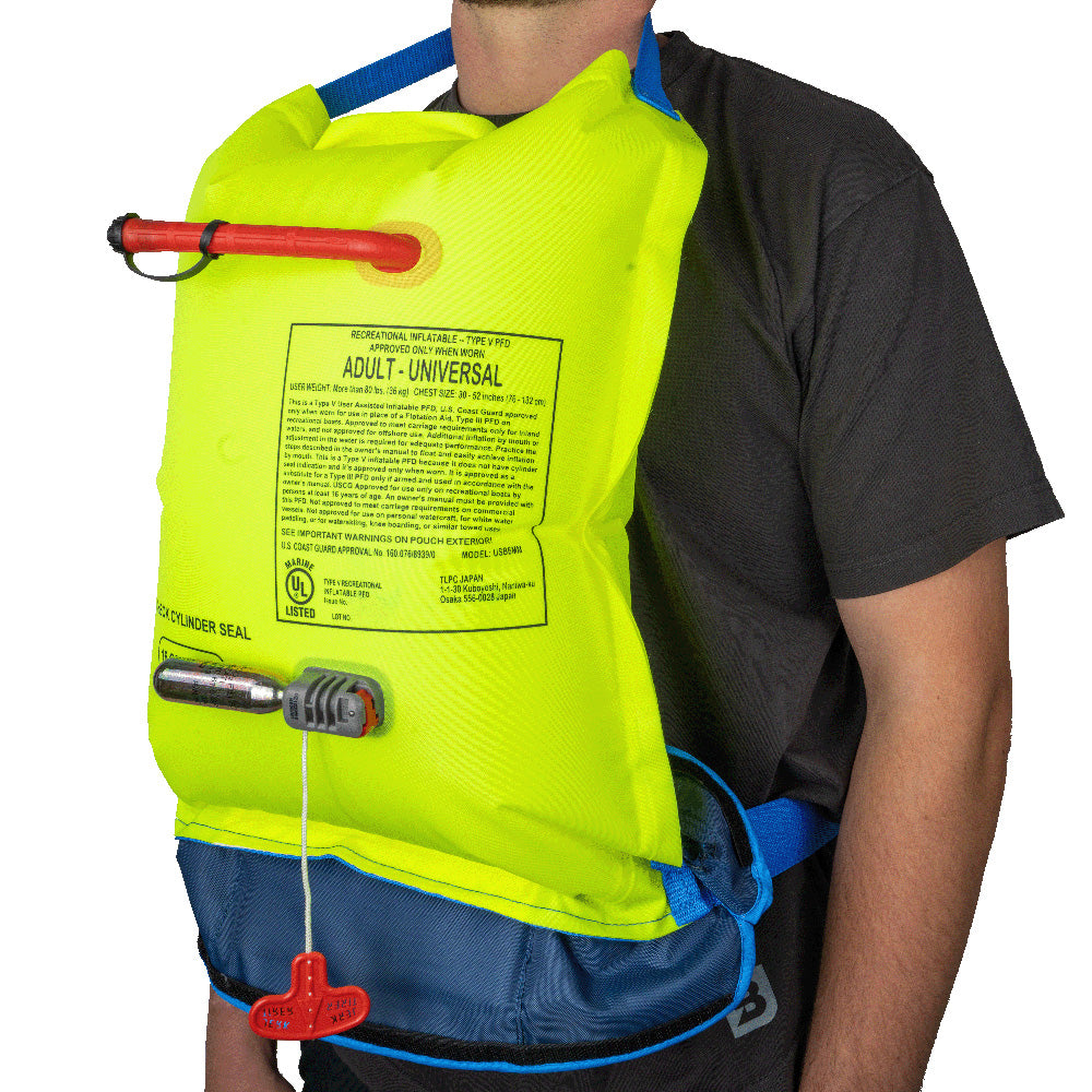 Bluestorm Cirro 16 Manual Inflatable Belt Pack - Hi-Vis [BS-USD6MM-HVS] - Premium Life Vests from Bluestorm - Just $69.99! 