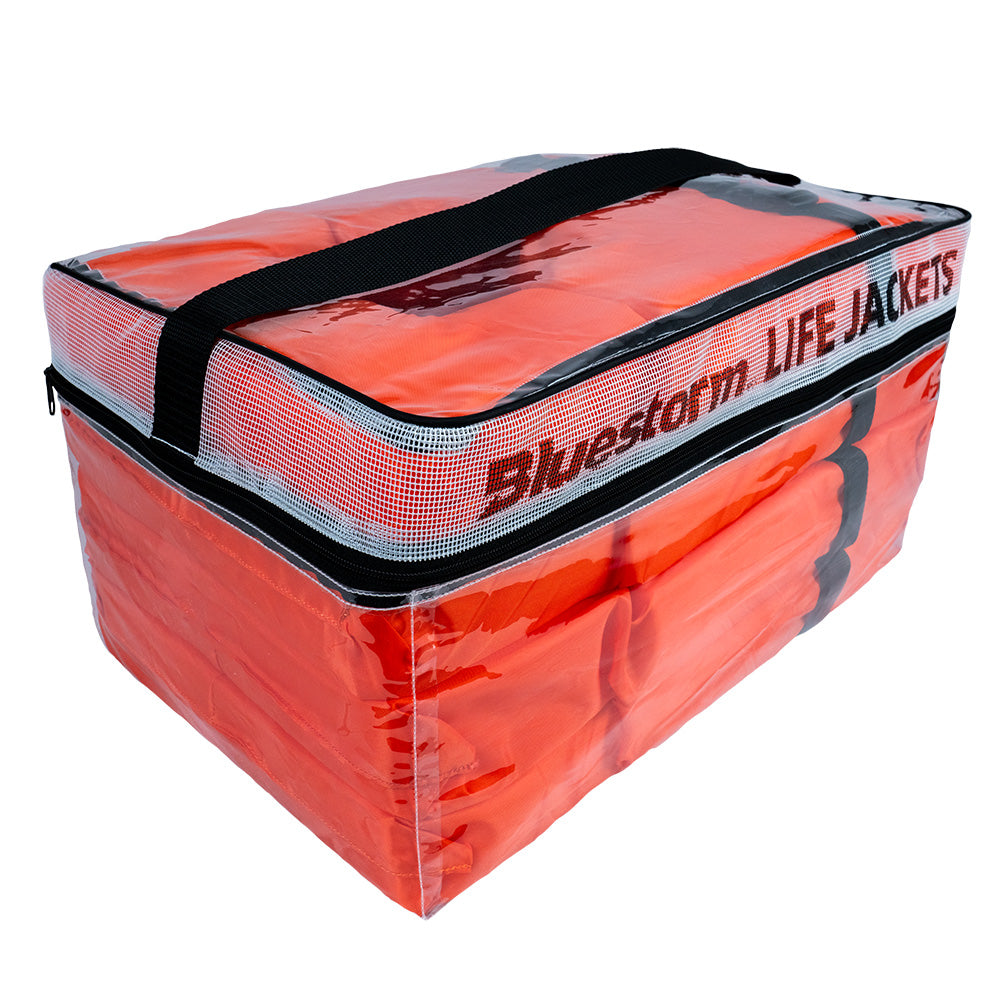 Bluestorm Type II Adult Universal Foam Life Jacket - Orange *4-Pack w/Clear Bag [BS-T2-ORG-4] - Premium Life Vests from Bluestorm - Just $49.99! 