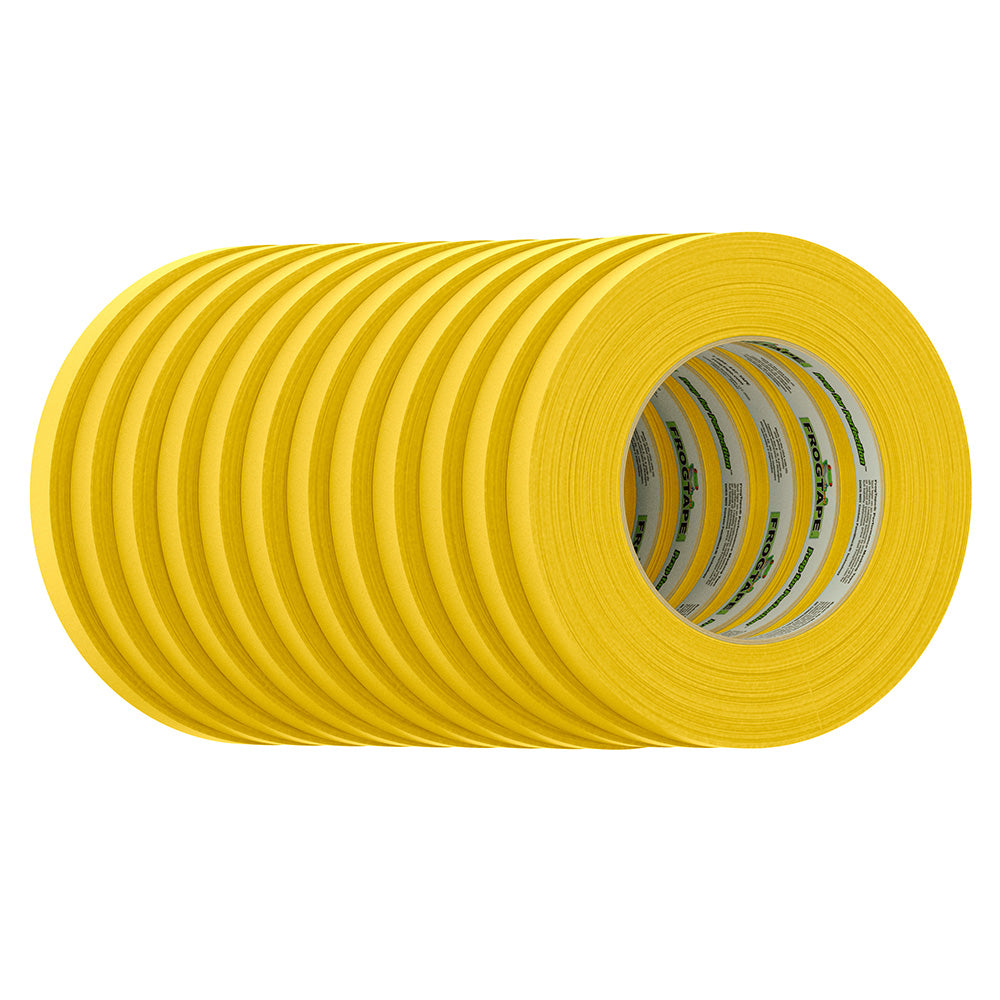 FrogTape CP 225 Medium-High Adhesion Masking Tape - 12MM x 55M x 12-Pack - Gold - Rated for 225F [105318] - Premium Adhesives/Sealants/Tapes from FrogTape - Just $42.99! 