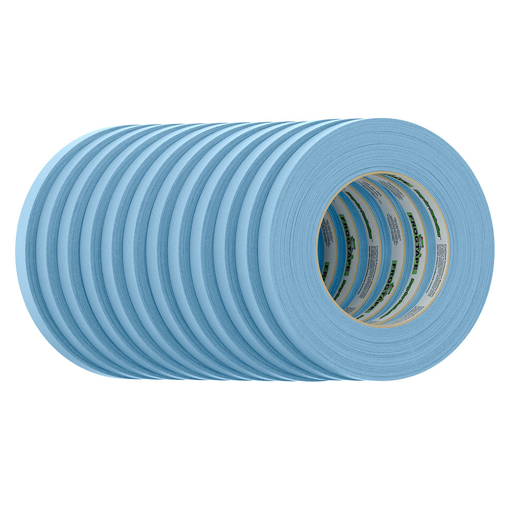 FrogTape CP 250 Medium-High Adhesion Masking Tape - 12MM x 55M x 12-Pack - Light Blue - Rated for 250F [105325] - Premium Adhesives/Sealants/Tapes from FrogTape - Just $51.99! 