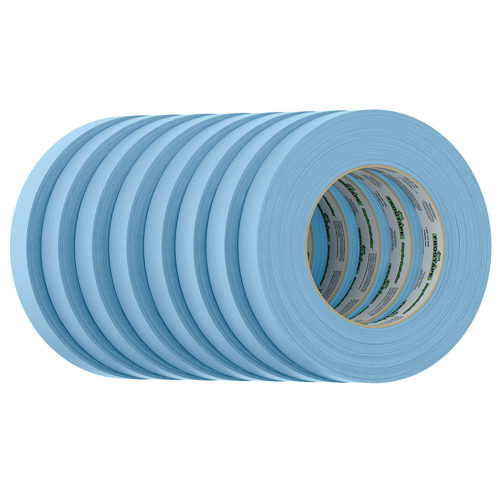 FrogTape CP 250 Medium-High Adhesion Masking Tape - 18MM x 55M x 8-Pack - Light Blue - Rated for 250F [105770] - Premium Adhesives/Sealants/Tapes from FrogTape - Just $52.99! 