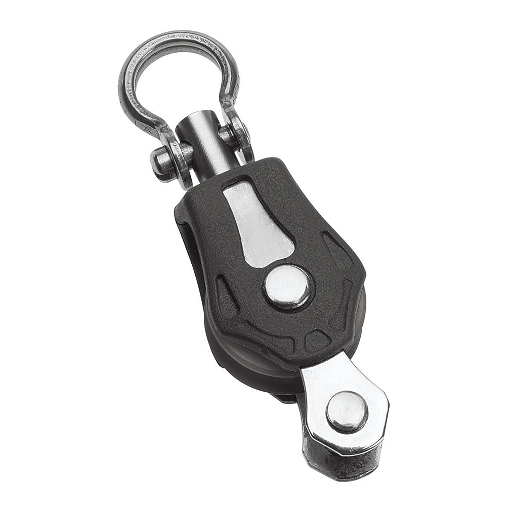 Barton Marine Size 0 20mm Plain Bearing Pulley Block Single Swivel  Becket [N00131] - Premium Blocks from Barton Marine - Just $24.72! 