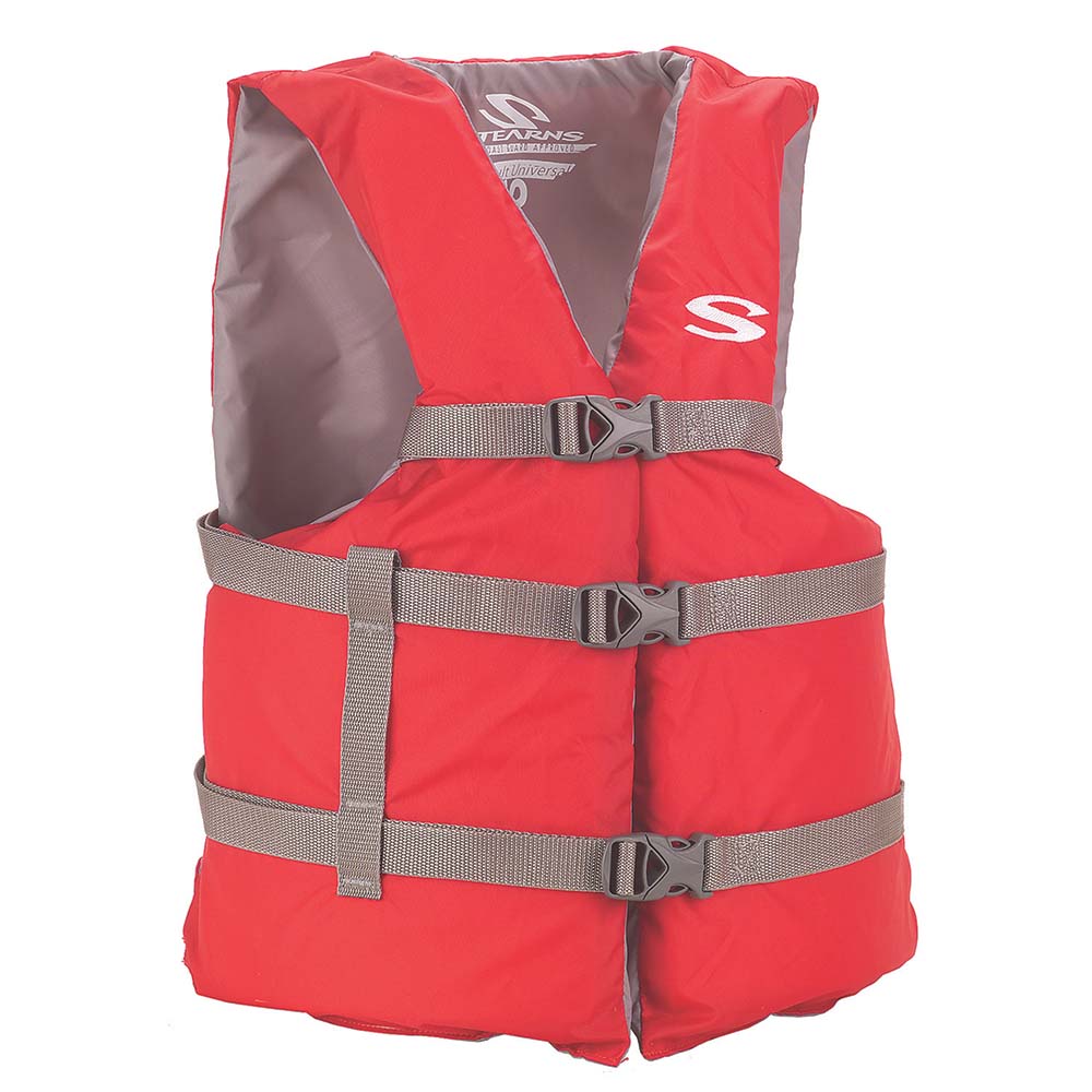 Stearns PFD 2001 Adult Boat Universal Red Display f/Adults Over 90lbs - Chest Size Of 50" [2160925] - Premium Life Vests from Stearns - Just $29.99! 