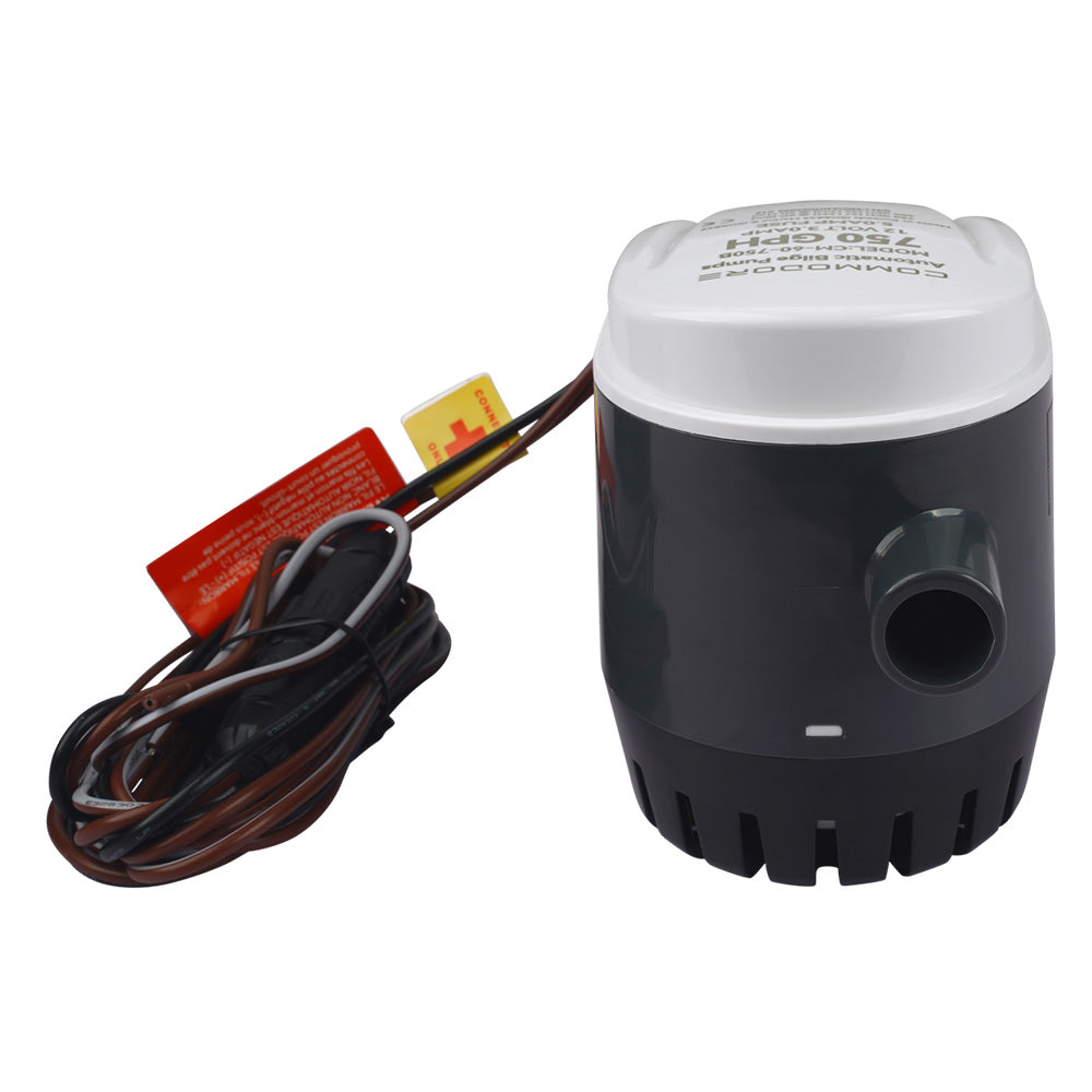 Commodore 750 GPH 60 Series Automatic Bilge Pump - 12V [CM-60-750B] - Premium Bilge Pumps from Commodore - Just $69.99! 