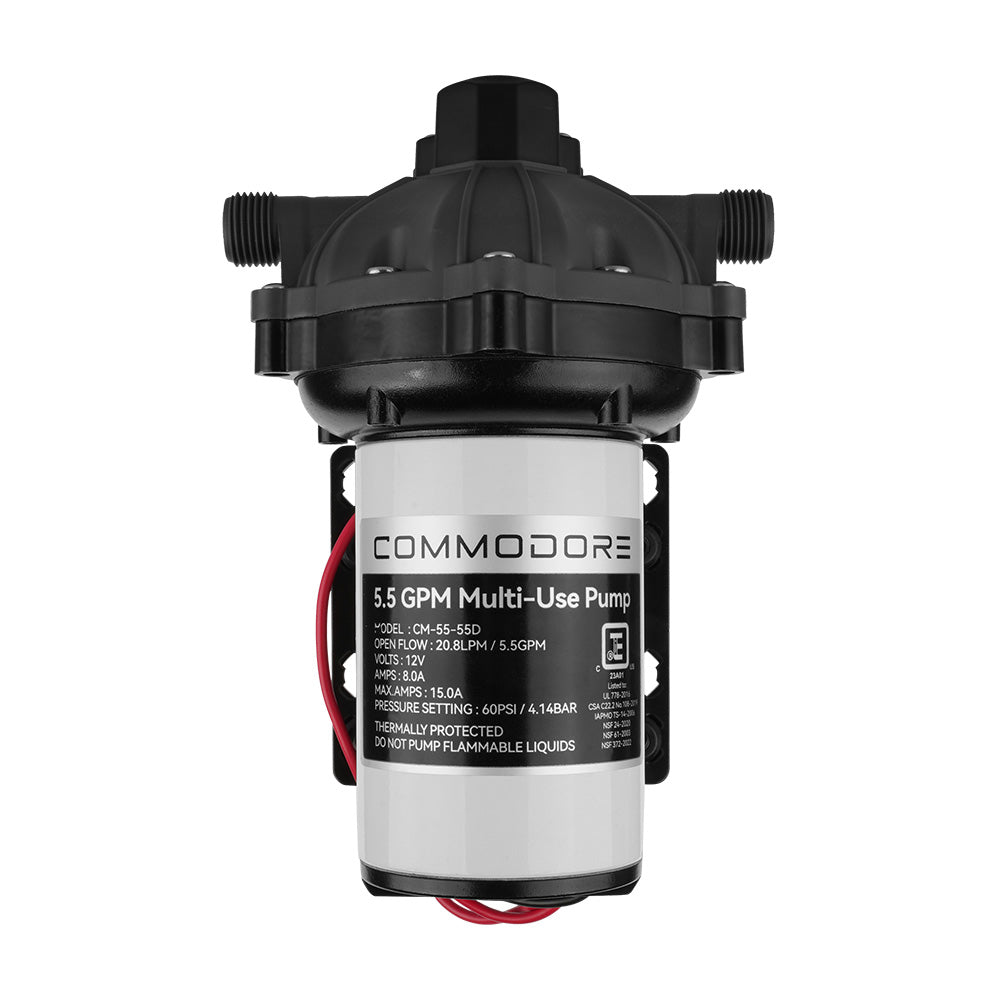 Commodore 5.5 GPM Water Pump - 12V [CM-55-55D] - Premium Washdown / Pressure Pumps from Commodore - Just $229.99! 