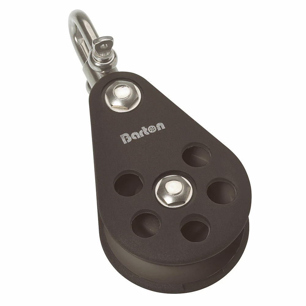 Barton Size 7 70mm Plain Bearing Pulley Block Single Swivel [N07130] - Premium Hardware from Barton Marine - Just $86.21! 