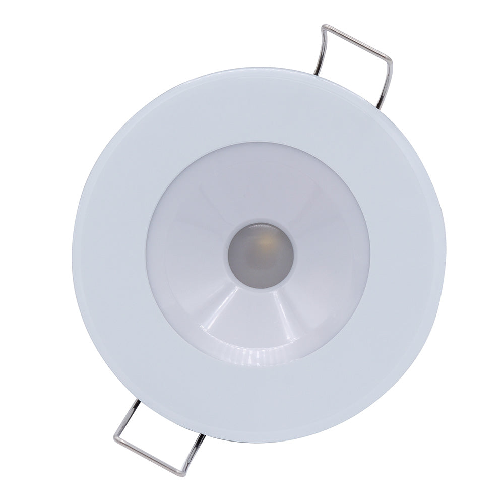 Lumitec Illusion Flush Mount LED Down Light - Spectrum RGBW - Cool White - White Housing [117127] - Premium Dome/Down Lights from Lumitec - Just $130.99! 