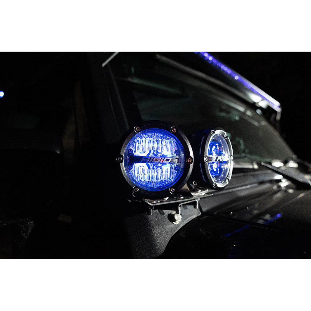 RIGID Industries 360-Series RGBW 4" Offroad Lamp Drive Beam w/RGBW Backlight Pods - Set of 2 [36401] - Premium Lighting from RIGID Industries - Just $449.99! 