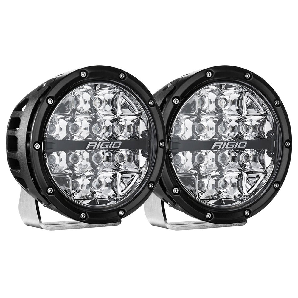 RIGID Industries 360-Series RGBW 6" Offroad Lamp Spot Beam w/RGBW Backlight Pods - Set of 2 [36412] - Premium Lighting from RIGID Industries - Just $699.99! 