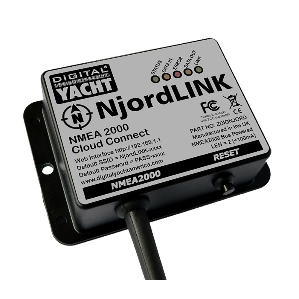 Digital Yacht NjordLINK NMEA 2000 Cloud Gateway [ZDIGNJORD] - Premium NMEA Cables & Sensors from Digital Yacht - Just $172.99! 