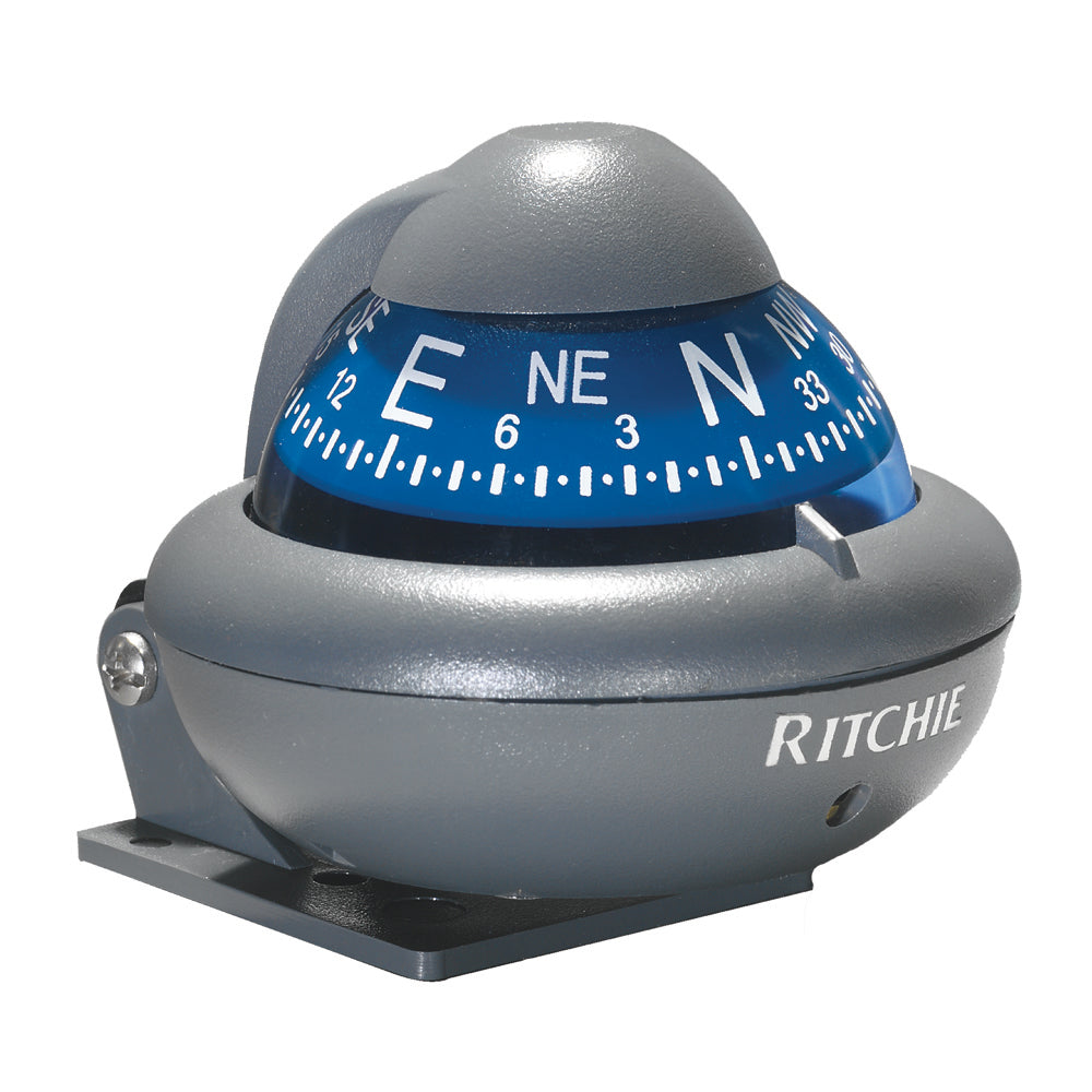 Ritchie X-10-A RitchieSport Automotive Compass - Bracket Mount - Gray [X-10-A] - Premium Compasses - Magnetic from Ritchie - Just $46.99! 