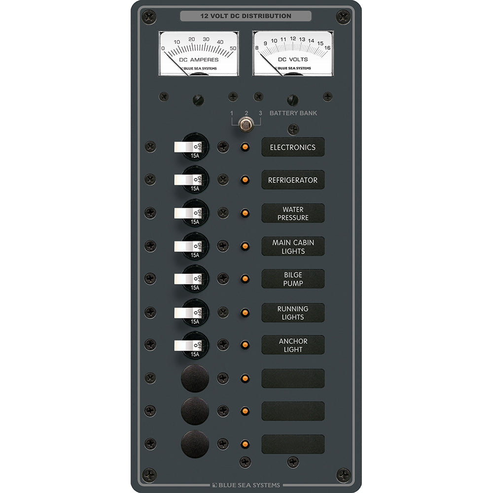 Blue Sea 8082 DC 10 Position Toggle Branch Circuit Breaker Panel [8082] - Premium Electrical Panels from Blue Sea Systems - Just $447.99! 