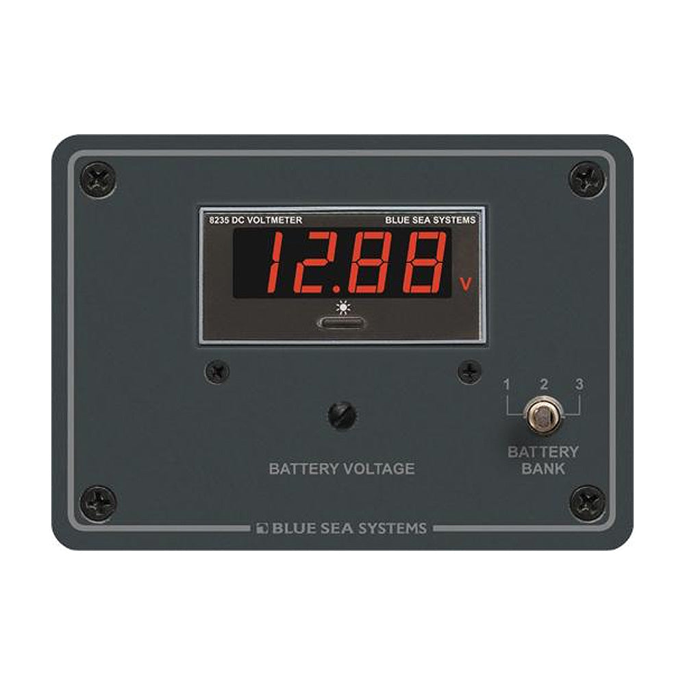 Blue Sea 8051 DC Digital Voltmeter Panel [8051] - Brand_Blue Sea Systems, Electrical, Electrical | Meters & Monitoring - Blue Sea Systems - Meters & Monitoring