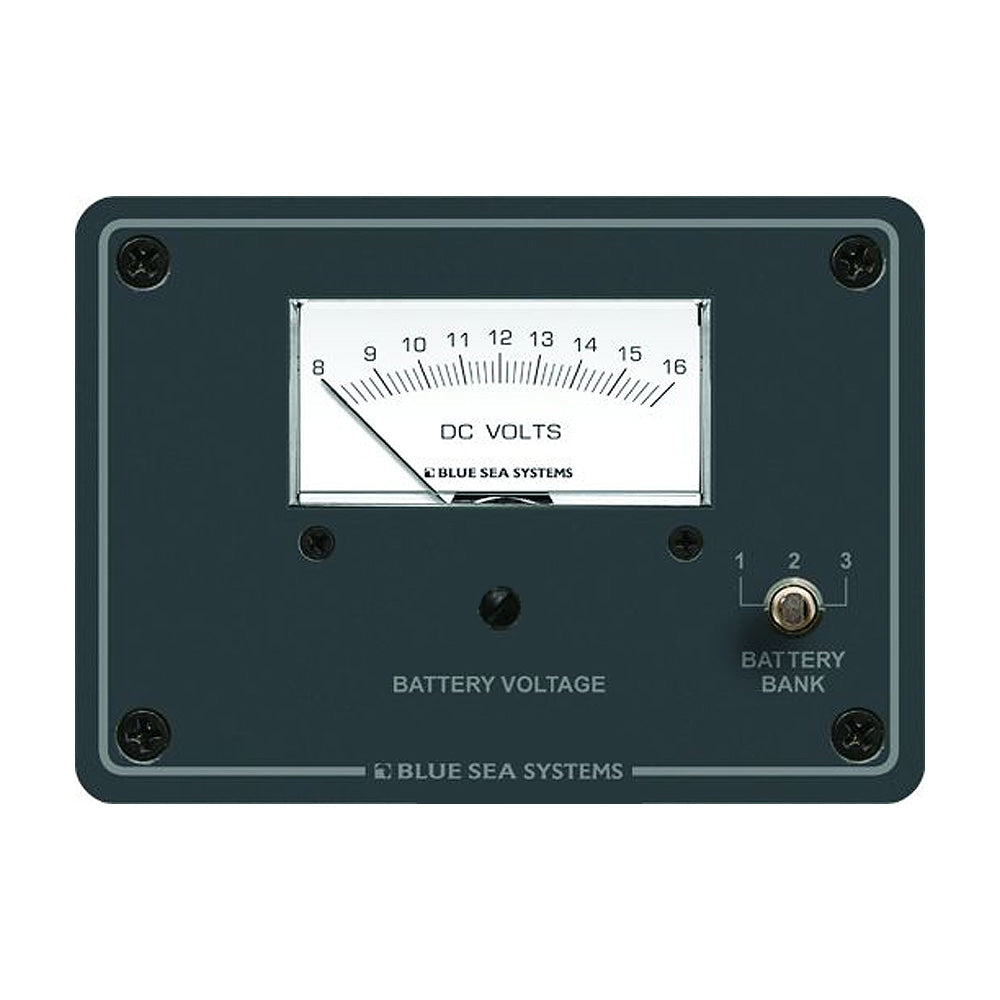 Blue Sea 8015 DC Analog Voltmeter w/Panel [8015] - Premium Meters & Monitoring from Blue Sea Systems - Just $107.99! 