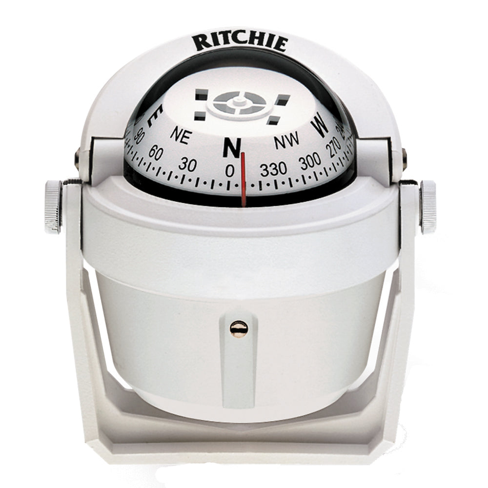 Ritchie B-51W Explorer Compass - Bracket Mount - White [B-51W] - Brand_Ritchie, Marine Navigation & Instruments, Marine Navigation & Instruments | Compasses - Ritchie - Compasses