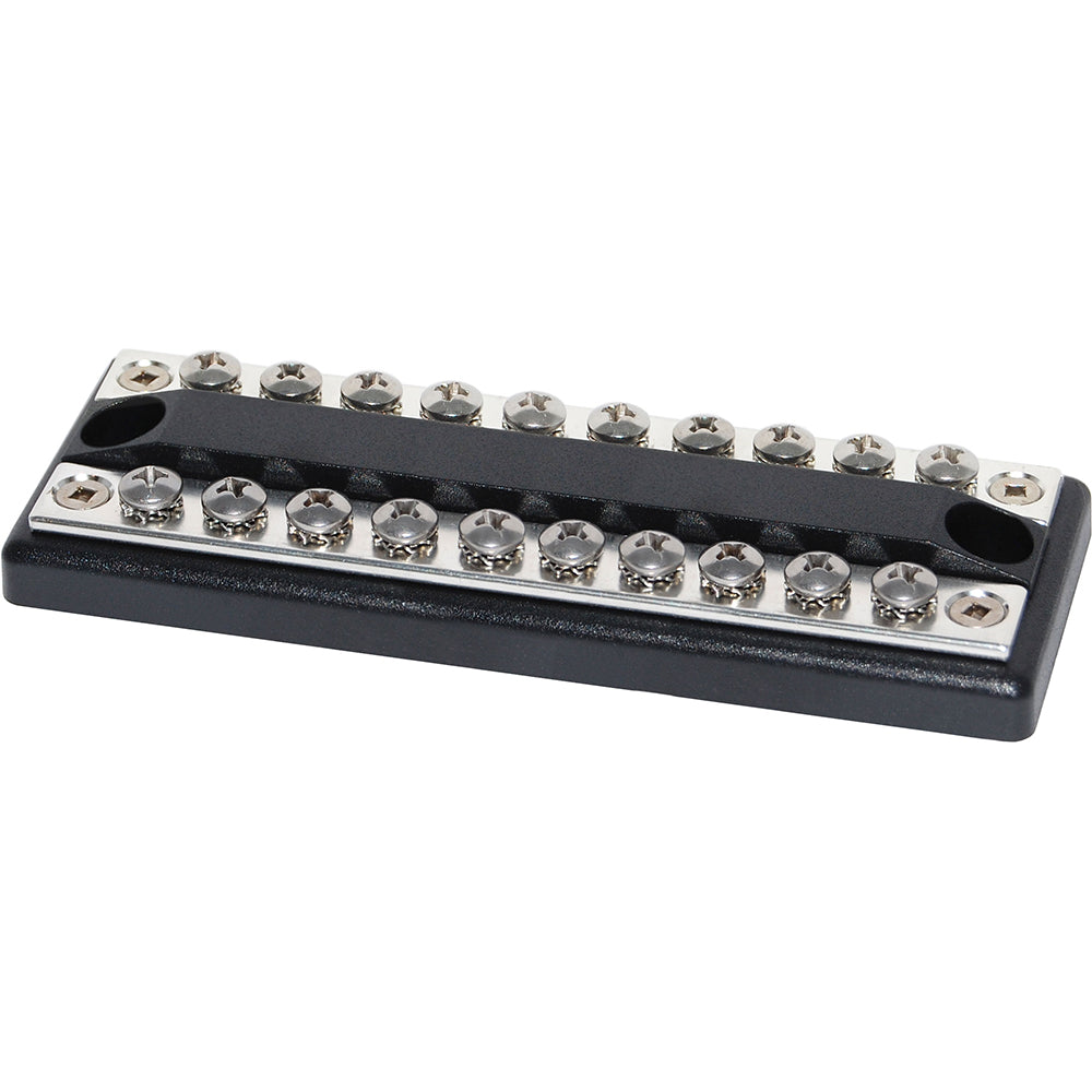 Blue Sea 2702 DualBus 100AMP Common BusBar 10 x 8-32 Screw Terminal [2702] - 1st Class Eligible, Brand_Blue Sea Systems, Connectors & Insulators, Electrical, Electrical | Busbars - Blue Sea Systems - Busbars, Connectors & Insulators