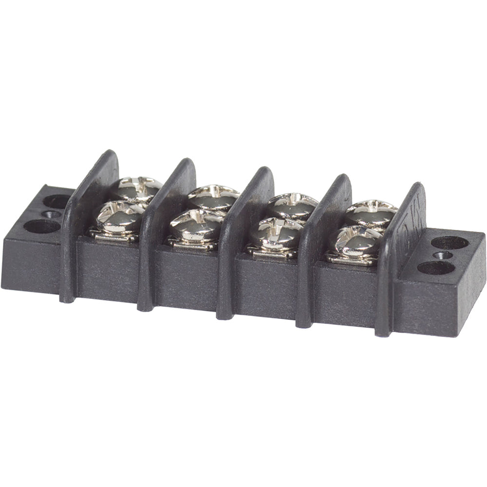 Blue Sea 2404 Terminal Black 20AMP - 4 Circuit [2404] - Premium Busbars, Connectors & Insulators from Blue Sea Systems - Just $4.99! 