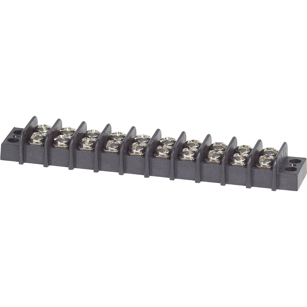 Blue Sea 2410 Terminal Block 20AMP - 10 Circuit [2410] - Premium Busbars, Connectors & Insulators from Blue Sea Systems - Just $9.99! 