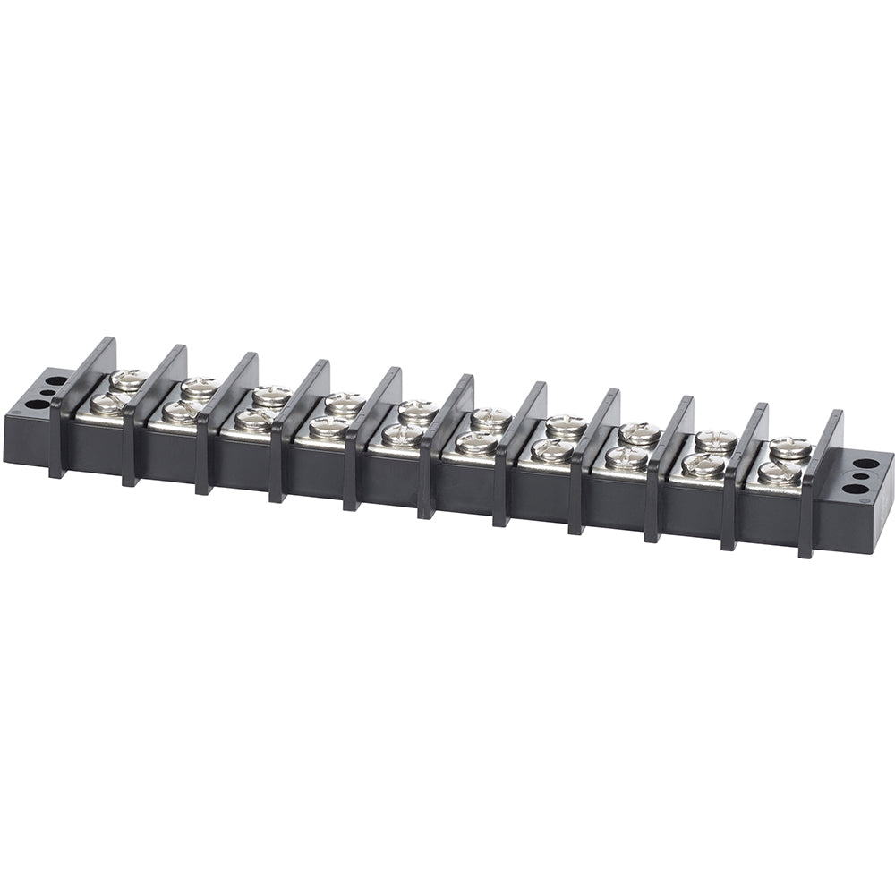 Blue Sea 2610 Terminal Block 65AMP - 10 Circuit [2610] - Premium Busbars, Connectors & Insulators from Blue Sea Systems - Just $24.99! 