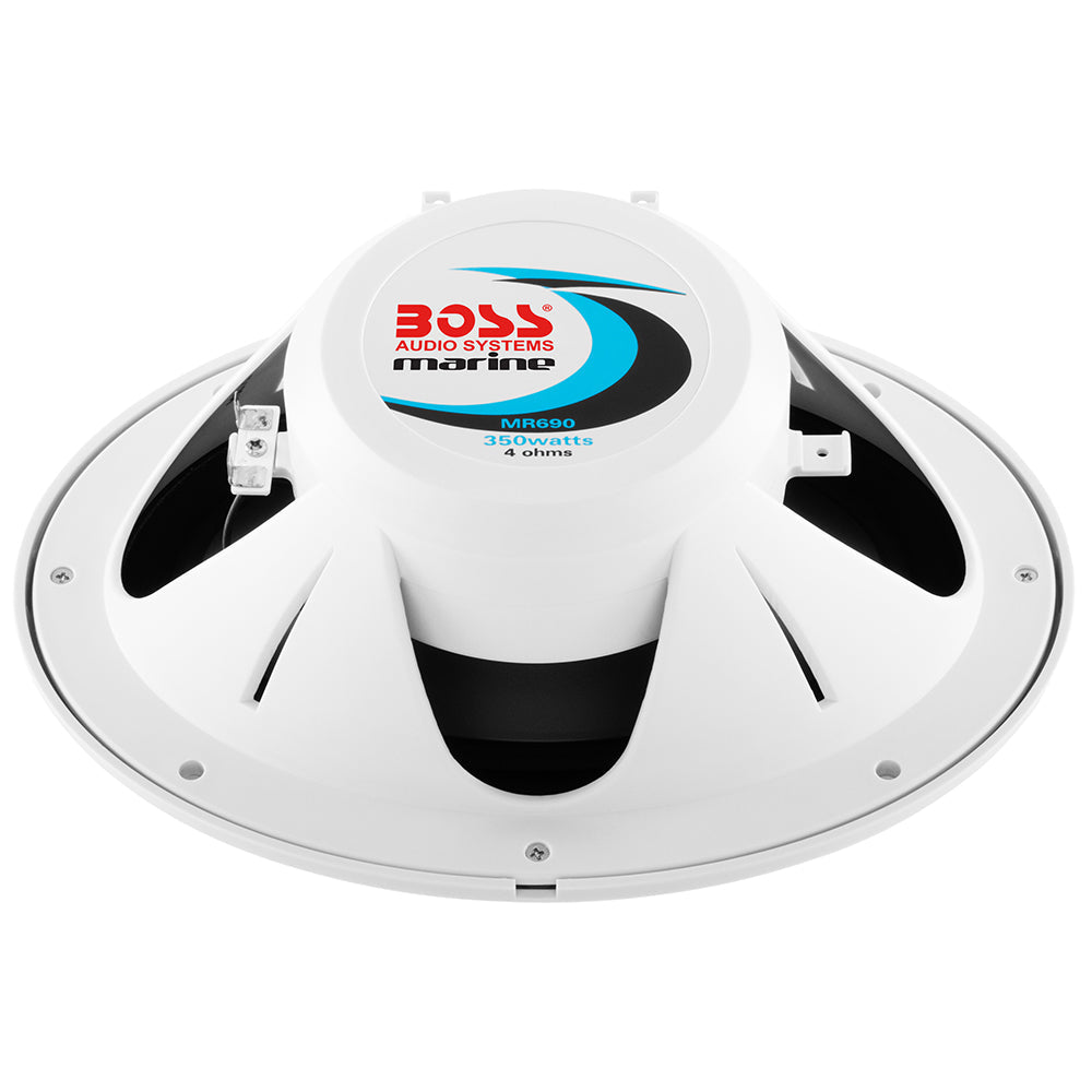 Boss Audio 6"x 9" MR690 Oval Speakers - White - 350W [MR690] - Premium Speakers from Boss Audio - Just $74.99! 