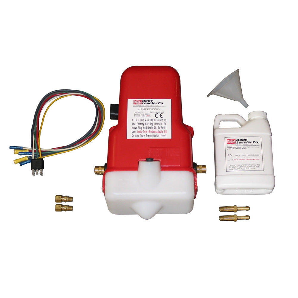 Boat Leveler 12vdc Universal Trim Tab Pump with Oil and Hose Fittings [12700UNIV] - Premium Trim Tab Accessories from Boat Leveler Co. - Just $341.99! 