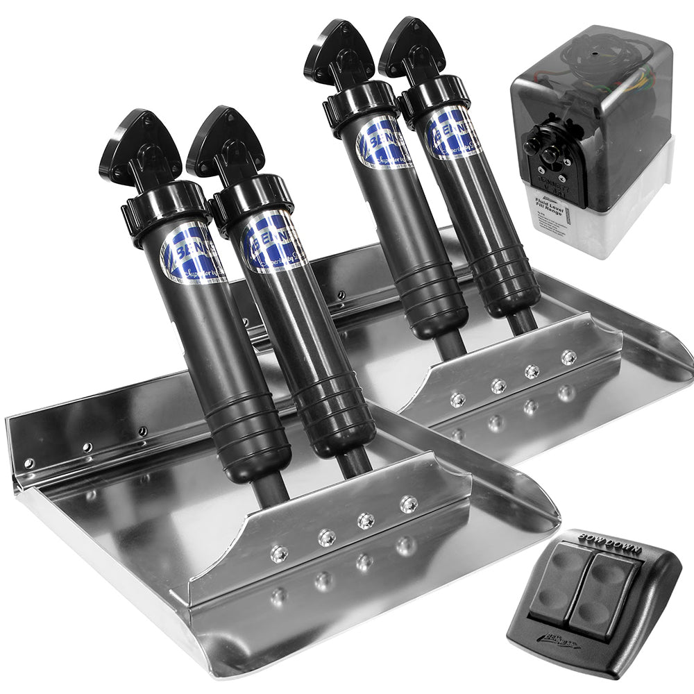 Bennett Trim Tab 12" x 12" Sport Tab System [ST12] - Premium Trim Tabs from Bennett Marine - Just $831.99! 