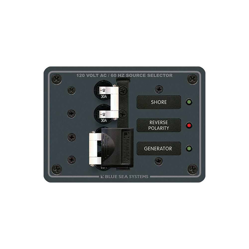 Blue Sea 8032 AC Toggle Source Selector 120V AC - 30AMP - White Switches [8032] - Premium Electrical Panels from Blue Sea Systems - Just $210.99! 