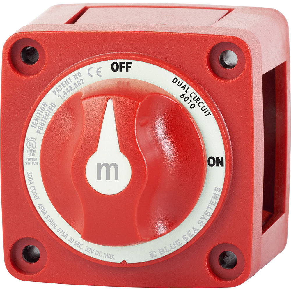 Blue Sea 6010 m-Series (Mini) Battery Switch Dual Circuit [6010] - Premium Battery Management from Blue Sea Systems - Just $46.99! 