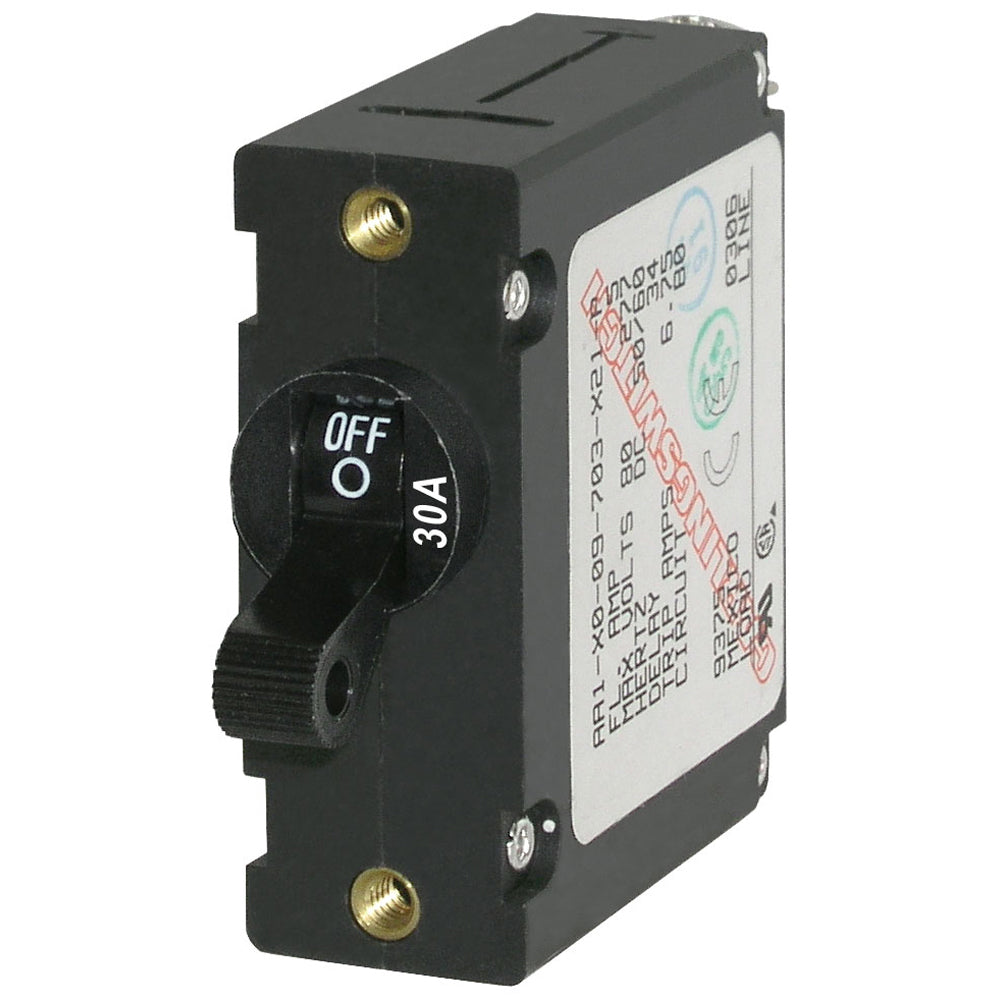 Blue Sea 7220 AC / DC Single Pole Magnetic World Circuit Breaker  -  30 Amp [7220] - Premium Circuit Breakers from Blue Sea Systems - Just $15.99! 