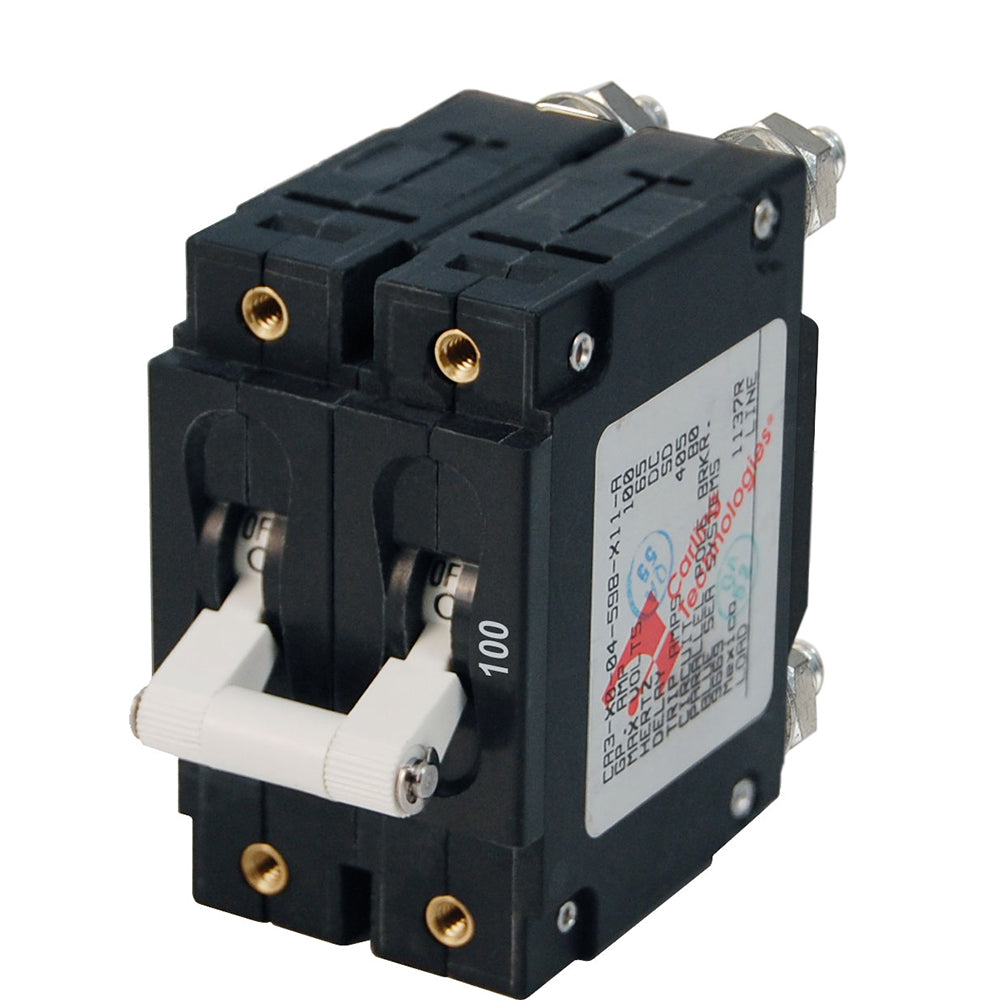 Blue Sea 7258 C-Series Double Pole Circuit Breaker - 100A [7258] - Brand_Blue Sea Systems, Electrical, Electrical | Circuit Breakers - Blue Sea Systems - Circuit Breakers