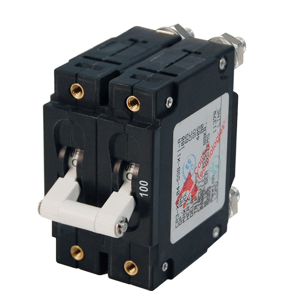 Blue Sea 7258 C-Series Double Pole Circuit Breaker - 100A [7258] - Premium Circuit Breakers from Blue Sea Systems - Just $89.99! 