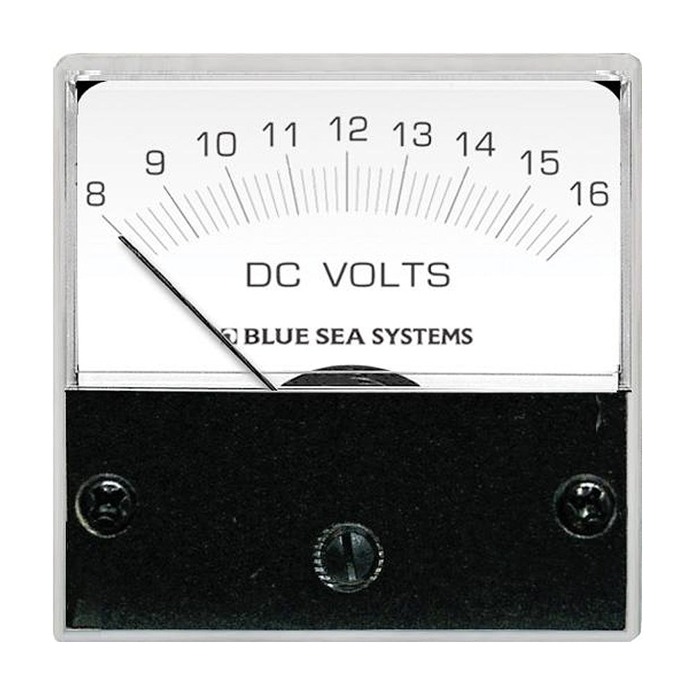 Blue Sea 8028 DC Analog Micro Voltmeter - 2" Face, 8-16 Volts DC [8028] - 1st Class Eligible, Brand_Blue Sea Systems, Electrical, Electrical | Meters & Monitoring - Blue Sea Systems - Meters & Monitoring