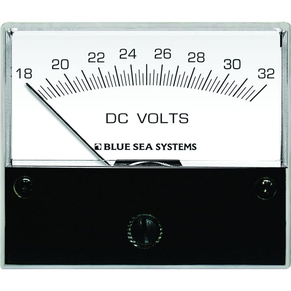 Blue Sea 8240 DC Analog Voltmeter - 2-3/4" Face, 18-32 Volts DC [8240] - Premium Meters & Monitoring from Blue Sea Systems - Just $38.99! 