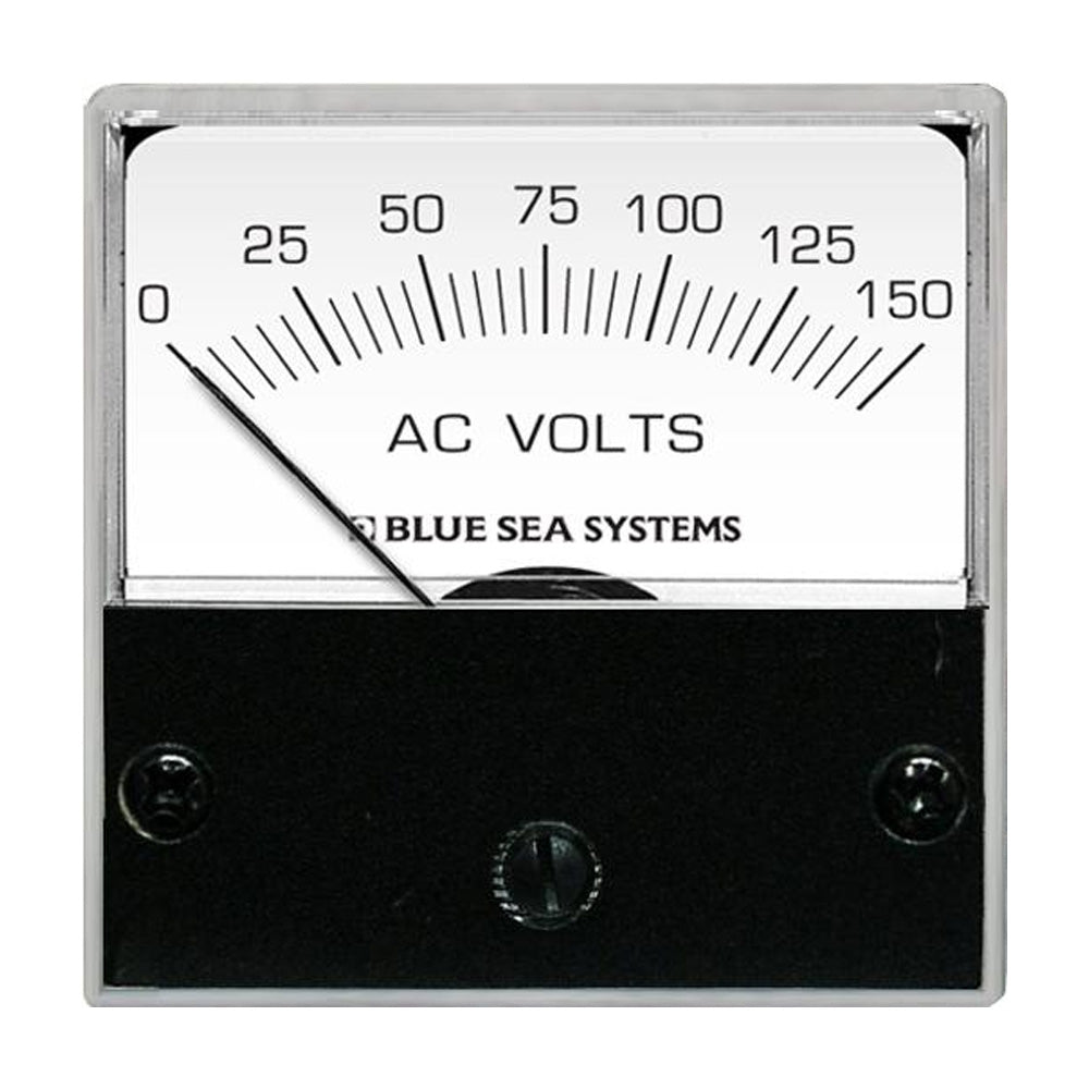 Blue Sea 8244 AC Analog Micro Voltmeter - 2" Face, 0-150 Volts AC [8244] - Premium Meters & Monitoring from Blue Sea Systems - Just $39.99! 