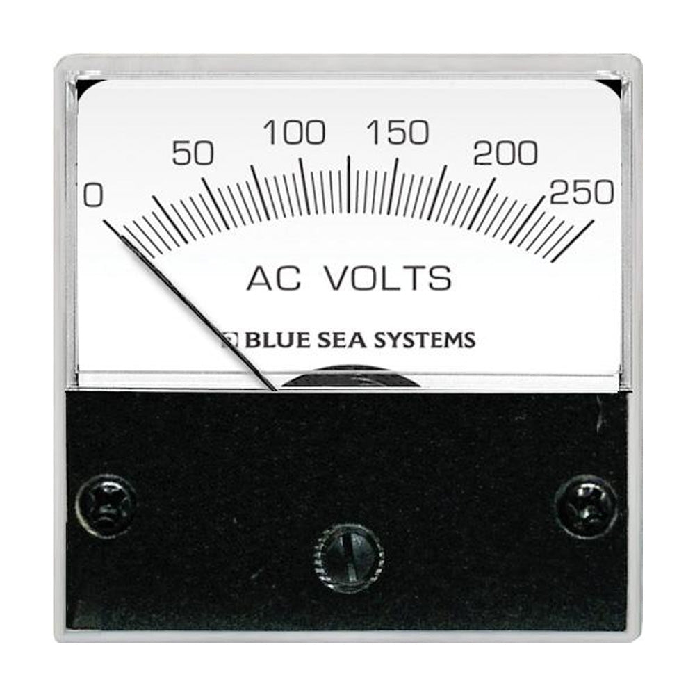 Blue Sea 8245 AC Analog Micro Voltmeter - 2" Face, 0-250 Volts AC [8245] - Premium Meters & Monitoring from Blue Sea Systems - Just $39.99! 