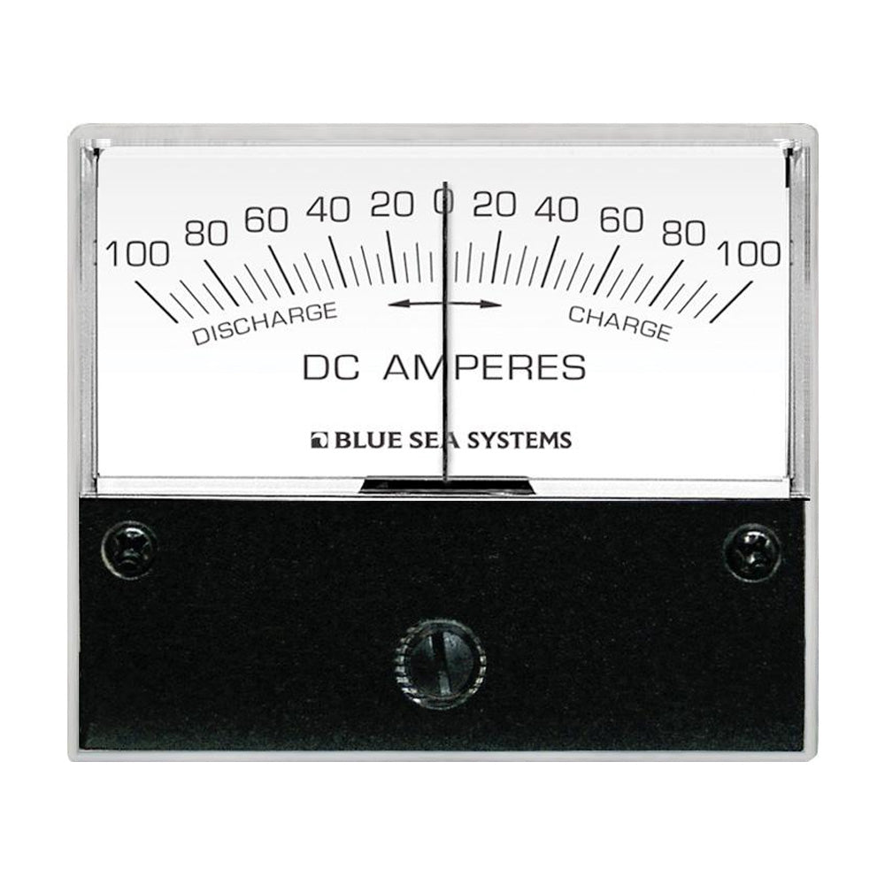 Blue Sea 8253 DC Zero Center Analog Ammeter - 2-3/4" Face, 100-0-100 Amperes DC [8253] - Premium Meters & Monitoring from Blue Sea Systems - Just $81.99! 