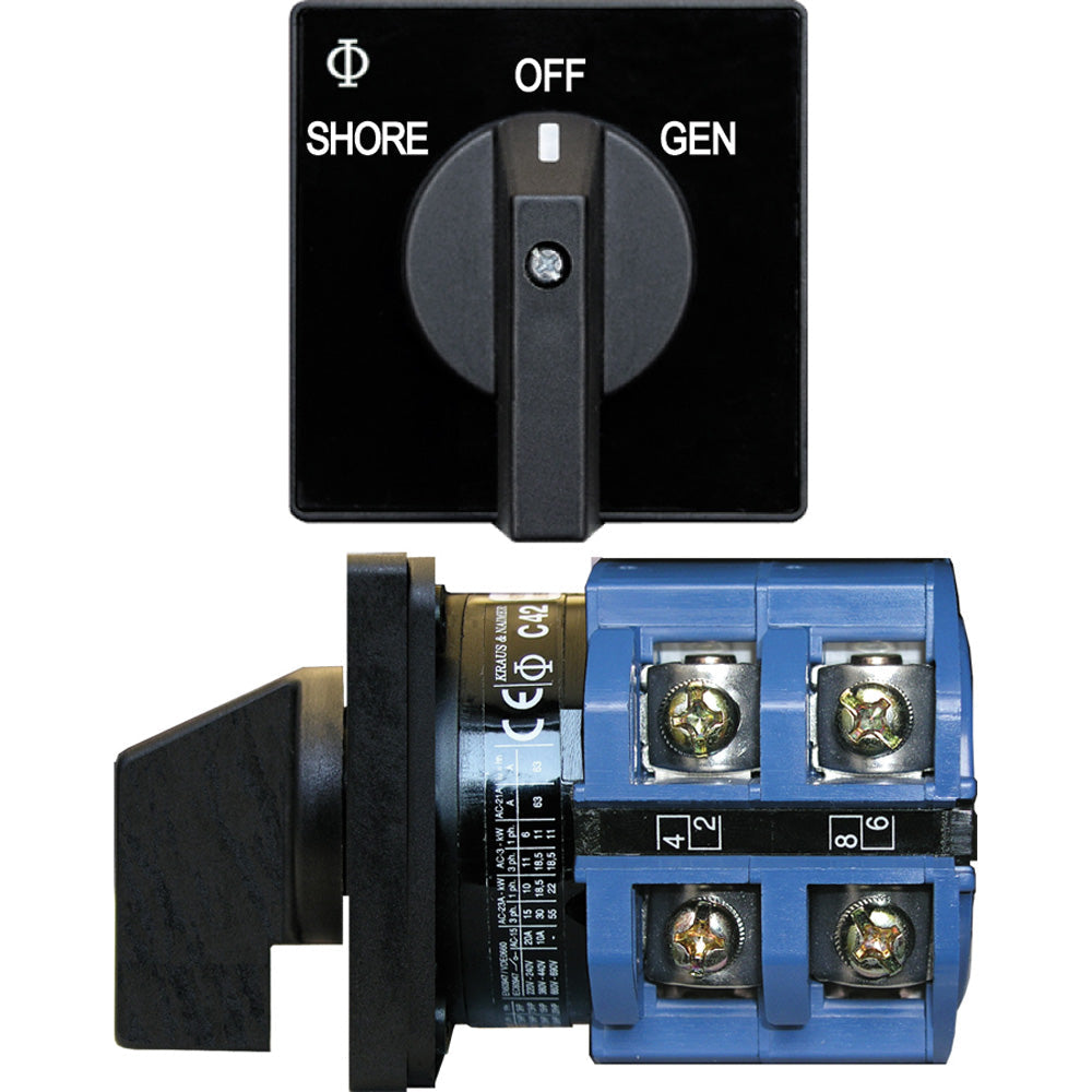 Blue Sea 9011 Switch, AV 120VAC 65A OFF +2 Positions [9011] - Premium Switches & Accessories from Blue Sea Systems - Just $300.99! 