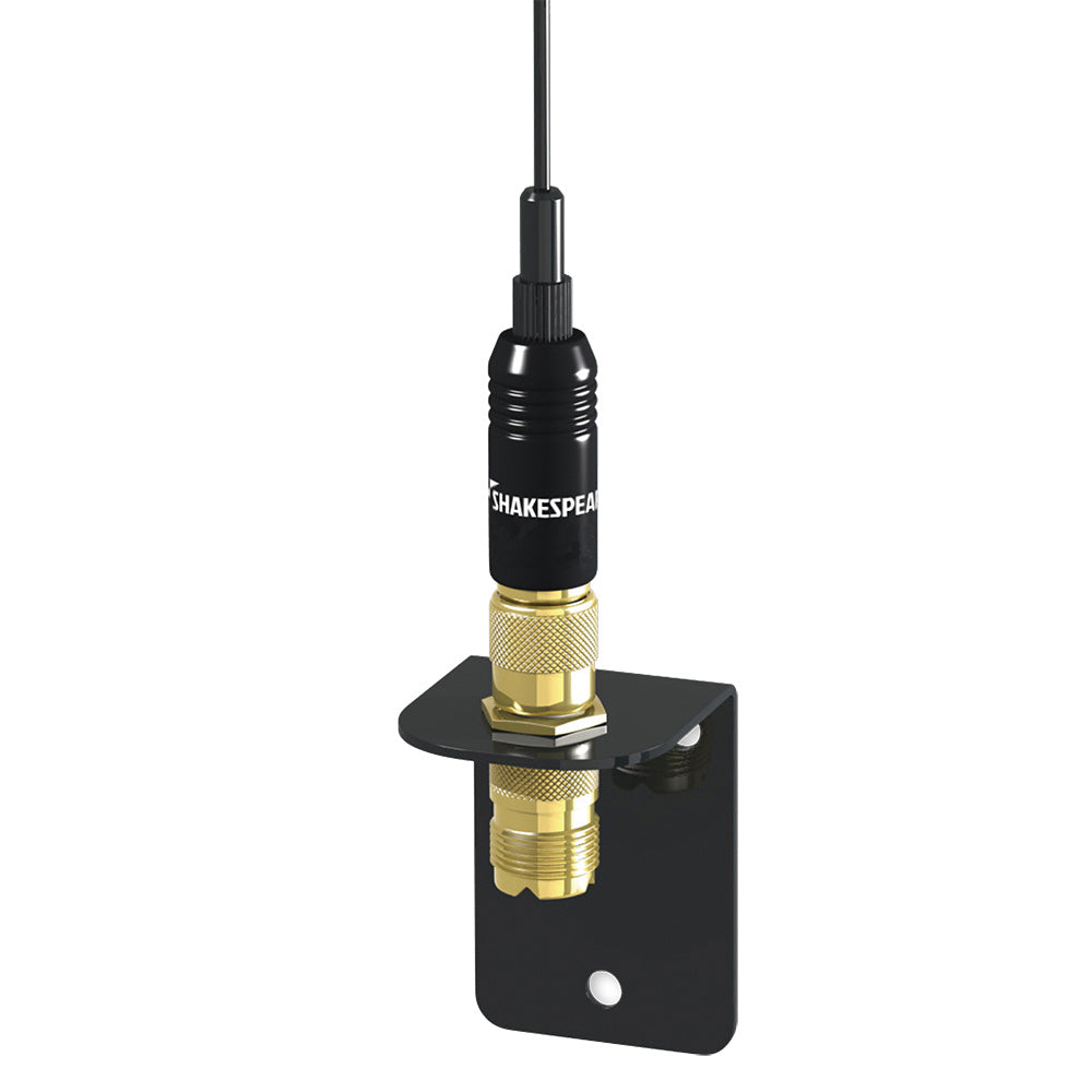 Shakespeare VHF 15in 5216 SS Black Whip Antenna - Bracket Included [5216] - Premium Antennas from Shakespeare - Just $60.99! 