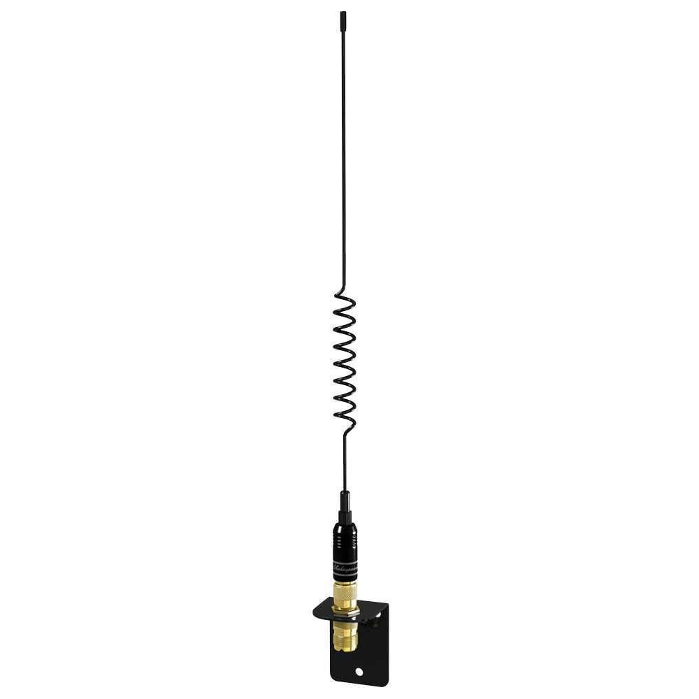 Shakespeare VHF 15in 5216 SS Black Whip Antenna - Bracket Included [5216] - Premium Antennas from Shakespeare - Just $60.99! 