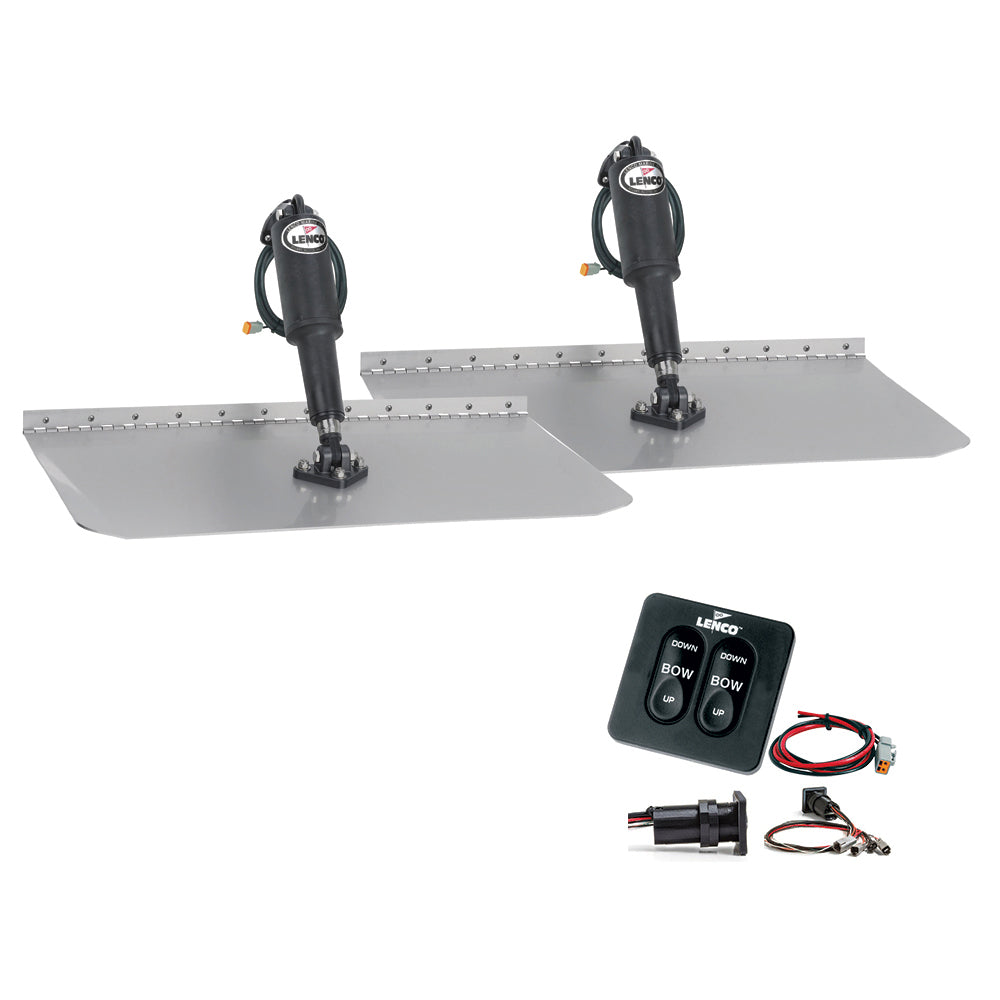 Lenco 12"x12" Standard Trim Tab Kit w/Standard Integrated Switch 12V [15105-102] - Boat Outfitting, Boat Outfitting | Trim Tabs, Brand_Lenco Marine - Lenco Marine - Trim Tabs