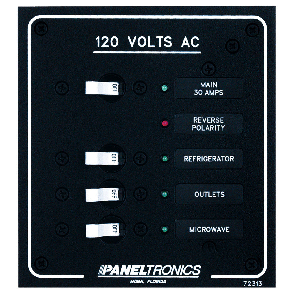 Paneltronics Standard AC 3 Position Breaker Panel & Main w/LEDs [9972313B] - Premium Electrical Panels from Paneltronics - Just $139.99! 